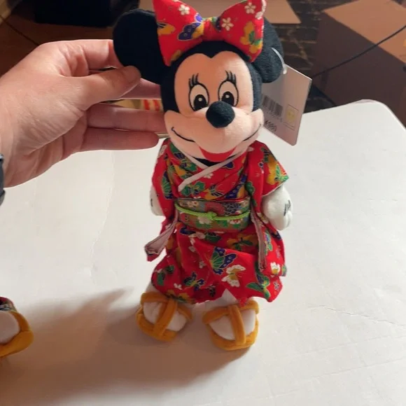 Tokyo Disney Mickey and Minnie Mouse Bean Bag Stuffed Animal Plush - Picture 12 of 14